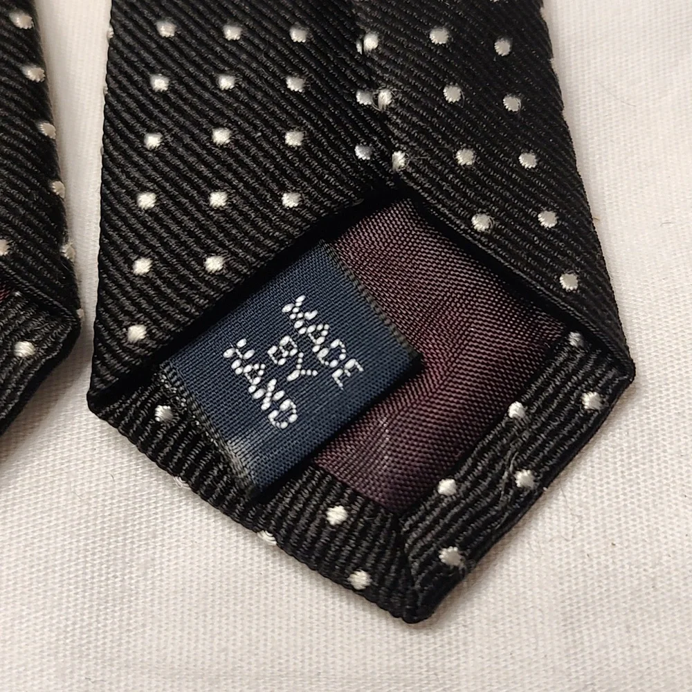 🎉Polo by Ralph Lauren black and white polkadot tie - Picture 5 of 5